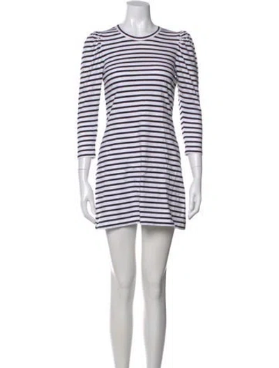 Pre-owned A.l.c Striped Mini Dress In Multi