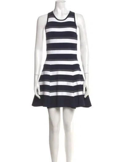 Pre-owned A.l.c Striped Mini Dress In Multi