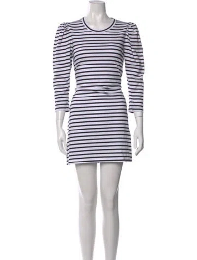 Pre-owned A.l.c Striped Mini Dress In Multi