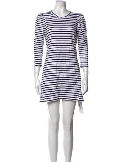Pre-owned A.l.c Striped Mini Dress In Multi