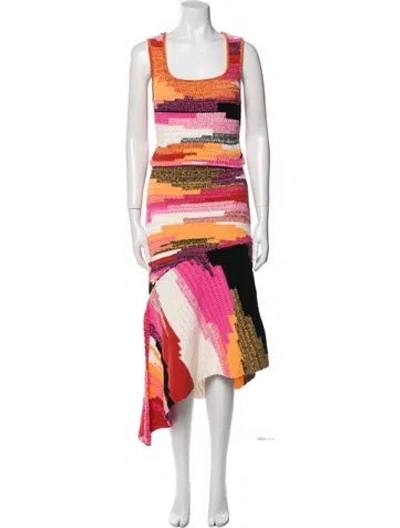 Pre-owned A.l.c Striped Skirt Set In Black