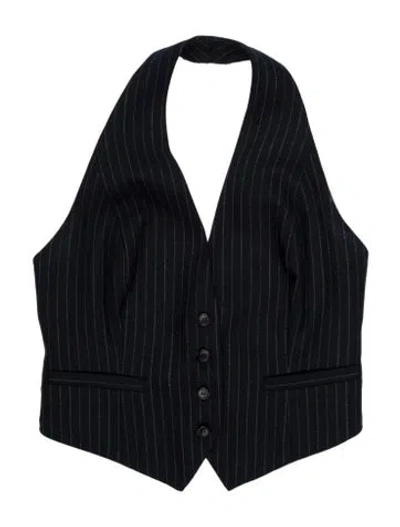 Pre-owned A.l.c Striped Vest In Blue