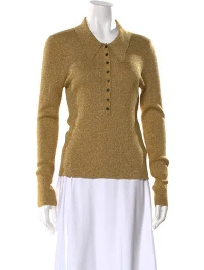 Pre-owned A.l.c Sweater W/ Tags In Gold