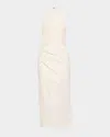 A.l.c . Sylvie Halter Neck Linen Blend Dress In White