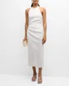 A.l.c . Sylvie Halter Neck Linen Blend Dress In White