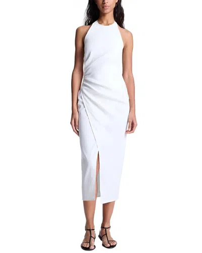 A.l.c . Sylvie Halter Neck Linen Blend Dress In White