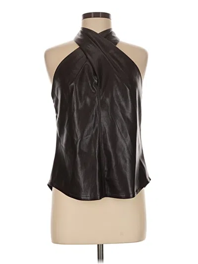 Pre-owned A.l.c Tank Top Black Halter Neckline Tops