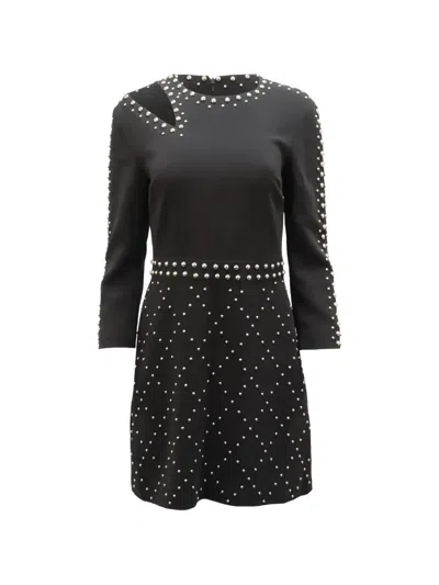 Pre-owned A.l.c Taraji Studded Cutout Dress In Black