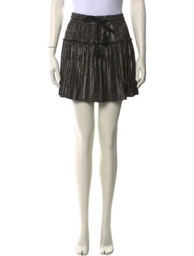 Pre-owned A.l.c Tassel Accents Mini Skirt In Neutral