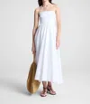 A.l.c Tate Strapless Midi Dress In White