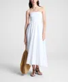 A.l.c Tate Strapless Midi Dress In White In White