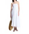 A.l.c Tate Strapless Midi Dress In White In White