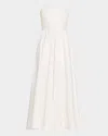 A.l.c Tate Strapless Midi Dress In White
