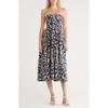 A.l.c . Tate Strapless Ruched Fit & Flare Dress In Multi