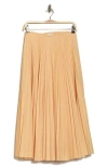 A.l.c . Tatum Pleated Skirt In Au Lait