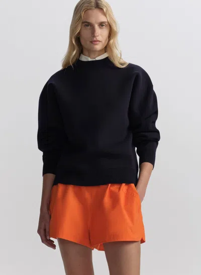 A.l.c Teddy Crew Neck Sweater In Blue