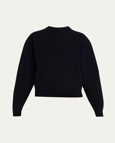 A.l.c Teddy Crewneck Knit Sweater In Black
