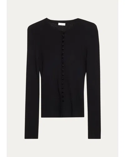 A.l.c Tess Virgin Wool Cardigan In Black