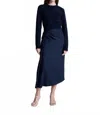 A.l.c Tessa Midi Skirt In Deep Navy In Blue