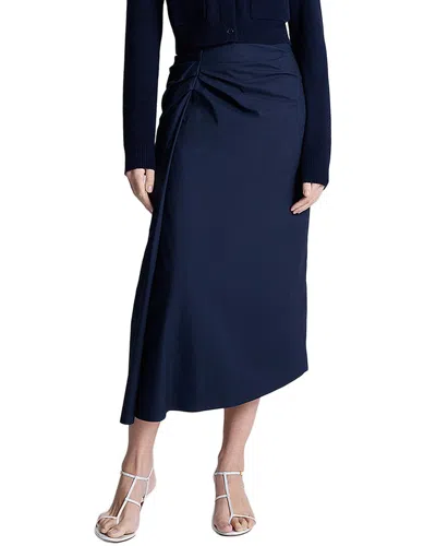 A.l.c Tessa Midi Skirt In Deep Navy In Blue