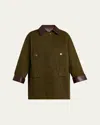 A.l.c Theo Oversized Barn Jacket In Green