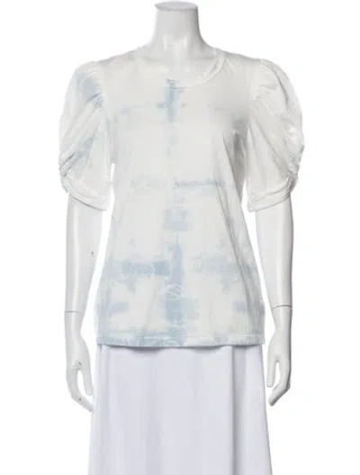 Pre-owned A.l.c Tie-dye Print Crew Neck T-shirt In Multi