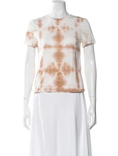 Pre-owned A.l.c Tie-dye Print Crew Neck T-shirt In Neutral