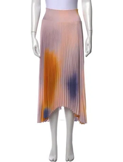 Pre-owned A.l.c Tie-dye Print Midi Length Skirt In Multi