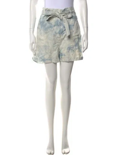 Pre-owned A.l.c Tie-dye Print Mini Shorts In Neutrals