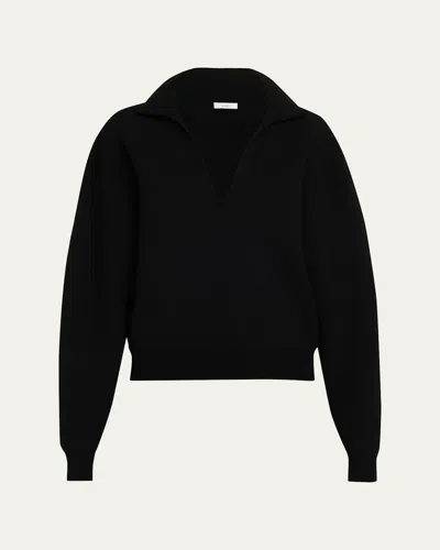 A.l.c Timmy Polo Sweater In Black