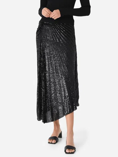 A.l.c Tori Sequin Skirt In Black