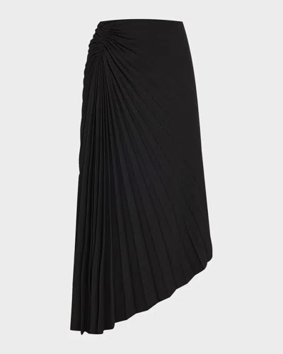 A.l.c Tracy Pleated Midi Skirt In Black
