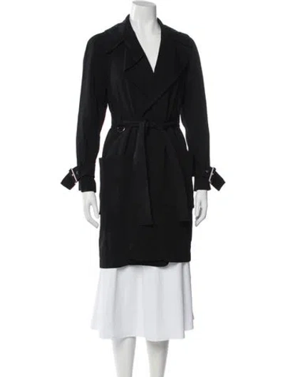 Pre-owned A.l.c Trench Coat In Black