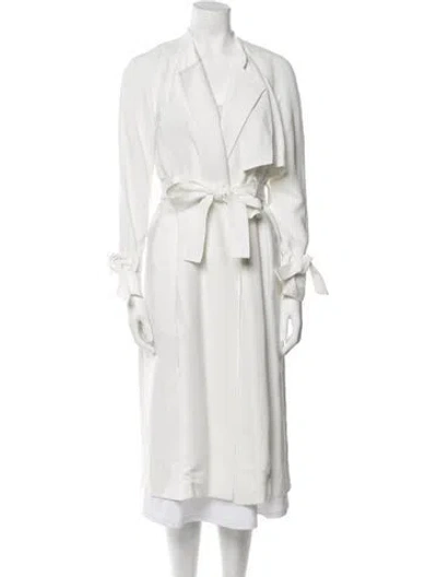 Pre-owned A.l.c Trench Coat In White