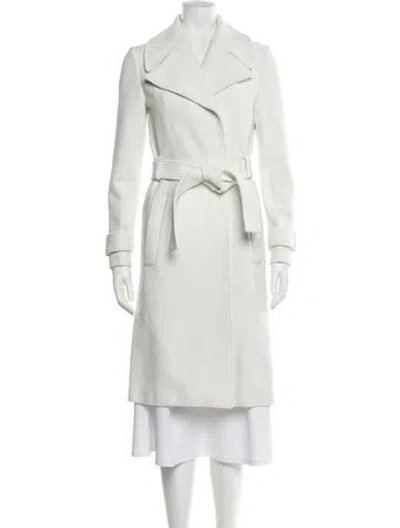 Pre-owned A.l.c Trench Coat In White