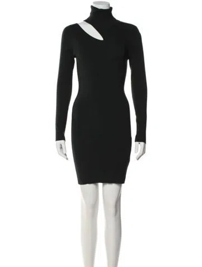 Pre-owned A.l.c Turtleneck Knee-length Dress In Green