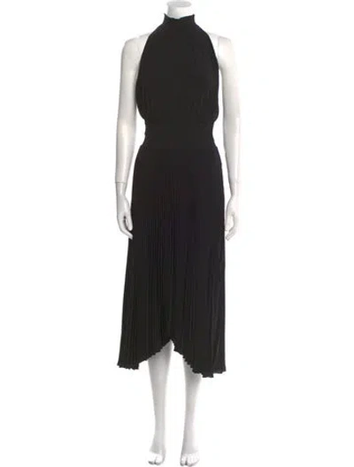 Pre-owned A.l.c Turtleneck Long Dress In Black