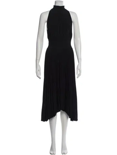 Pre-owned A.l.c Turtleneck Long Dress In Black