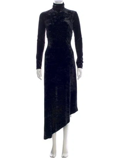 Pre-owned A.l.c Turtleneck Long Dress In Black