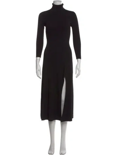 Pre-owned A.l.c Turtleneck Long Dress In Black