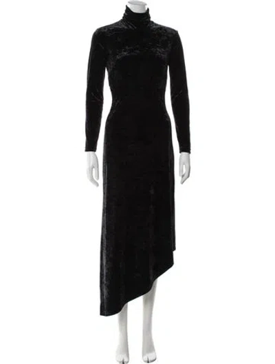 Pre-owned A.l.c Turtleneck Long Dress In Black