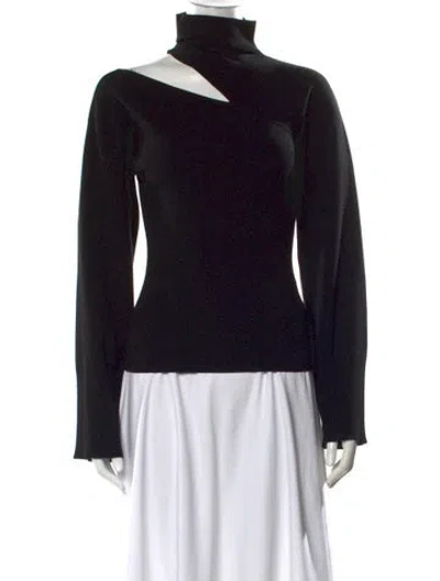 Pre-owned A.l.c Turtleneck Long Sleeve Sweatshirt In Black