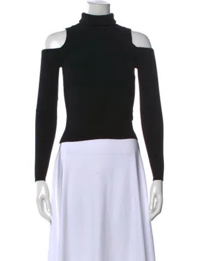 Pre-owned A.l.c Turtleneck Long Sleeve Top In Black