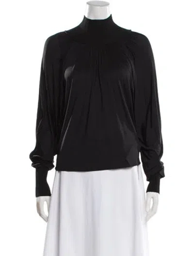 Pre-owned A.l.c Turtleneck Long Sleeve Top In Black