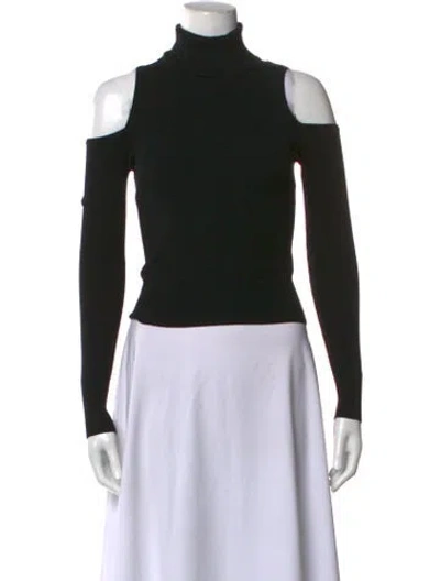 Pre-owned A.l.c Turtleneck Long Sleeve Top In Black