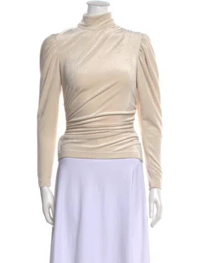 Pre-owned A.l.c Turtleneck Long Sleeve Top In Neutral