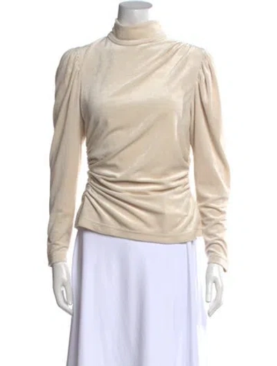 Pre-owned A.l.c Turtleneck Long Sleeve Top In Neutral
