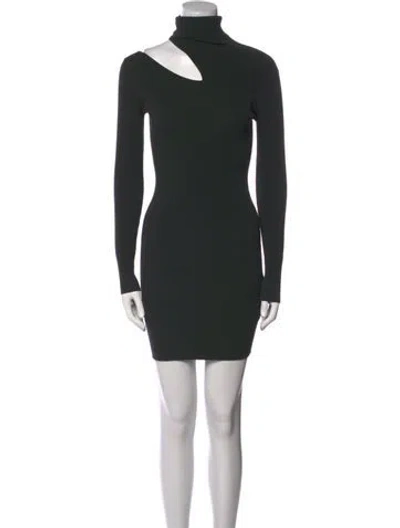 Pre-owned A.l.c Turtleneck Mini Dress In Green
