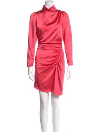 Pre-owned A.l.c Turtleneck Mini Dress In Pink
