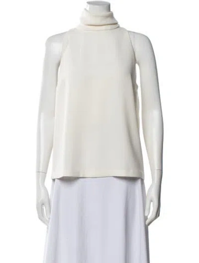 Pre-owned A.l.c Turtleneck Sleeveless Top In Neutral